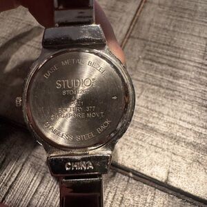 Studio Metallic Silver Timepiece
